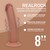 VIBRATORE REALISTICO DUAL DENSITY SILICONE CURVED 8 /20.3 CM