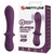 Curved vibrator with stopper, perfect for both vaginal and anal adventures.