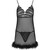 CONJUNTO ZERUNAM BABYDOLL + TANGA PRETA nº2