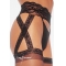 Leg avenue medias con liguero de encaje incorporado