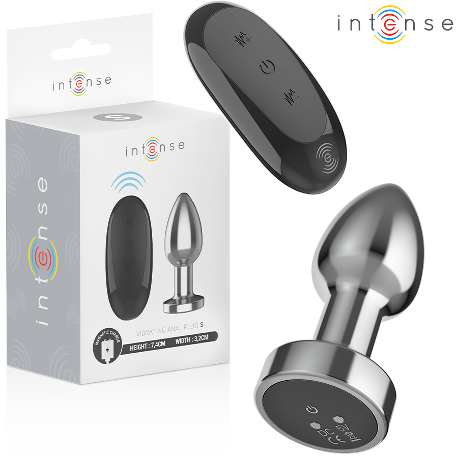 Plug anale in acciaio con telecomando