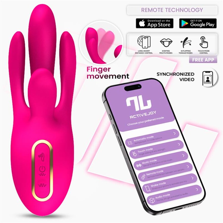 Derek Vibrador con Movimiento Finger 3 Motores y APP nº6