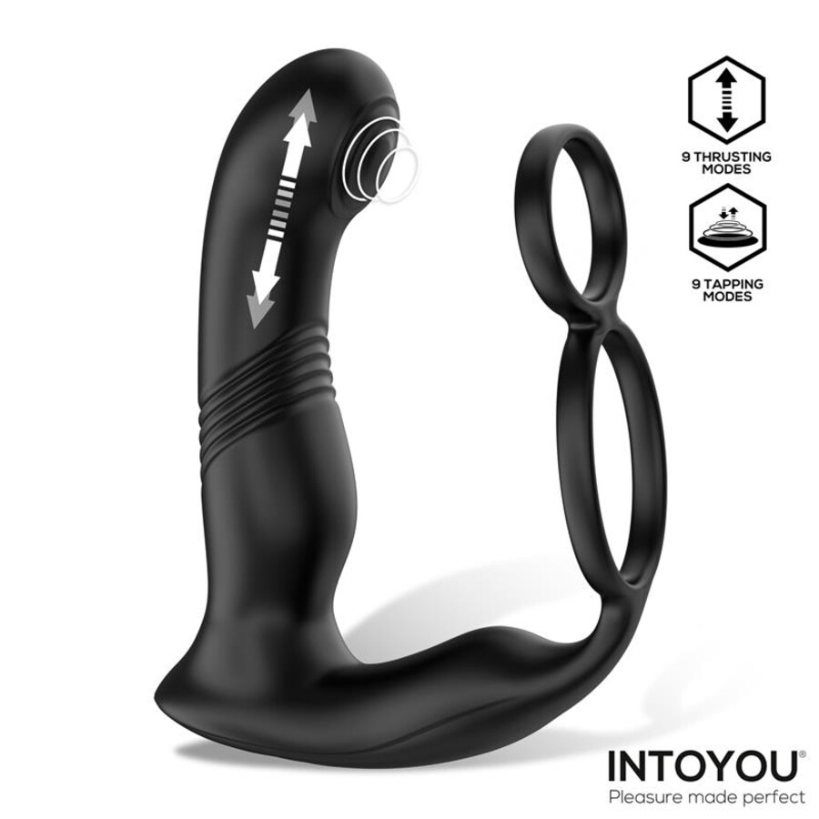 Masajeador prostático con thrusting y tapping