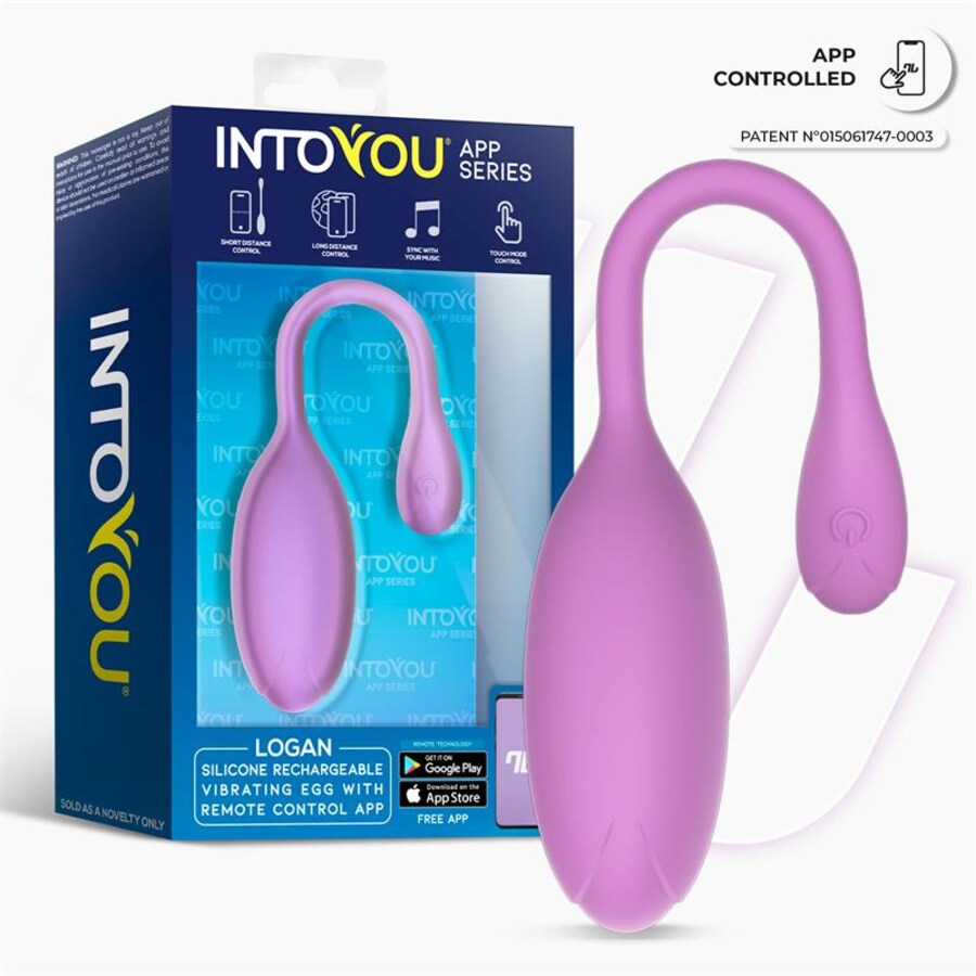 Logan Huevo Vibrador con APP Unibody Púrpura nº9