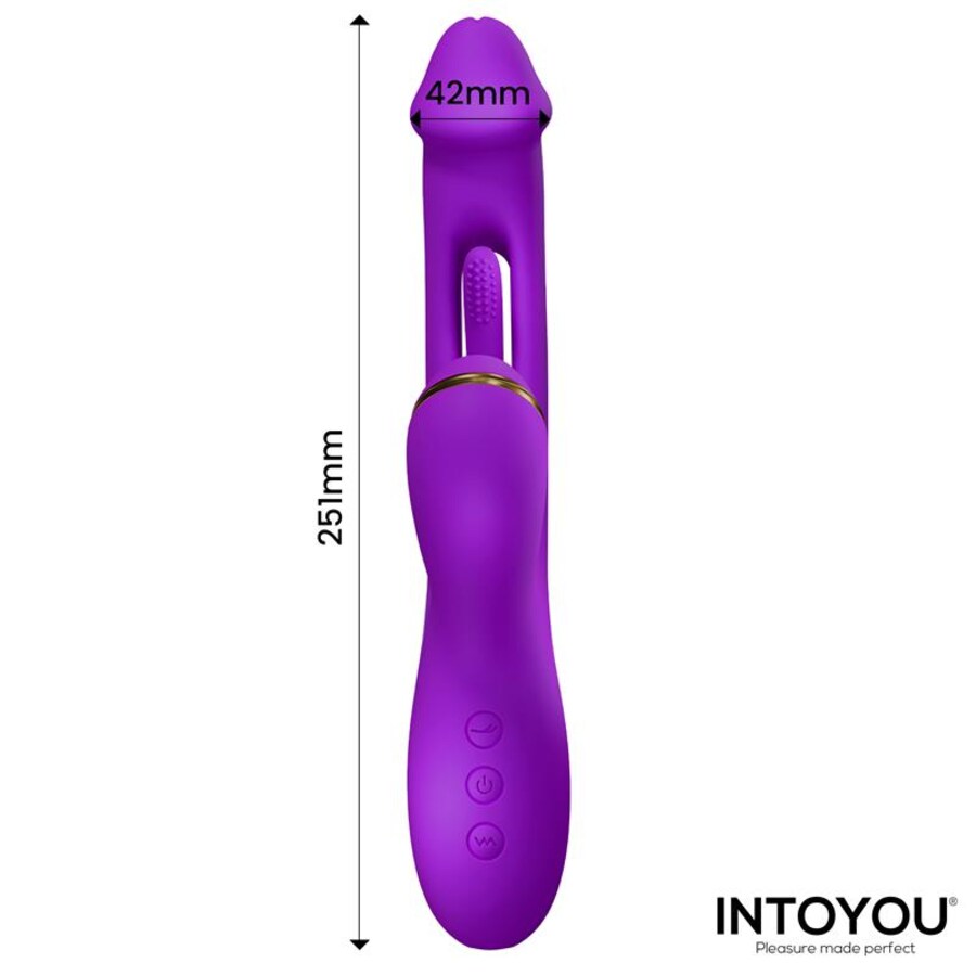 Introducing the Innovative 3-Motor Vibrator – it's got all the moves! Vibration, flipping,