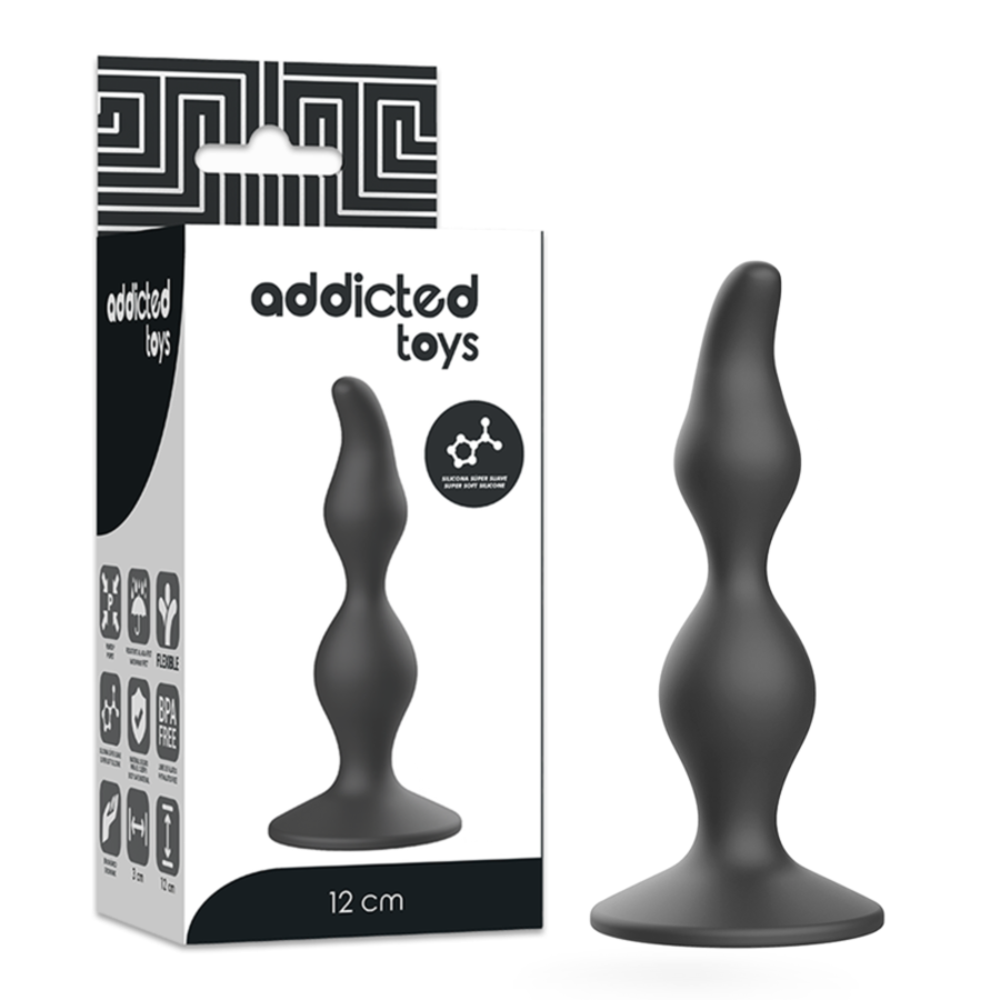 SPINA SESSUALE ANALE 12CM NERO SPINA SESSUALE ANALE 12CM NERO