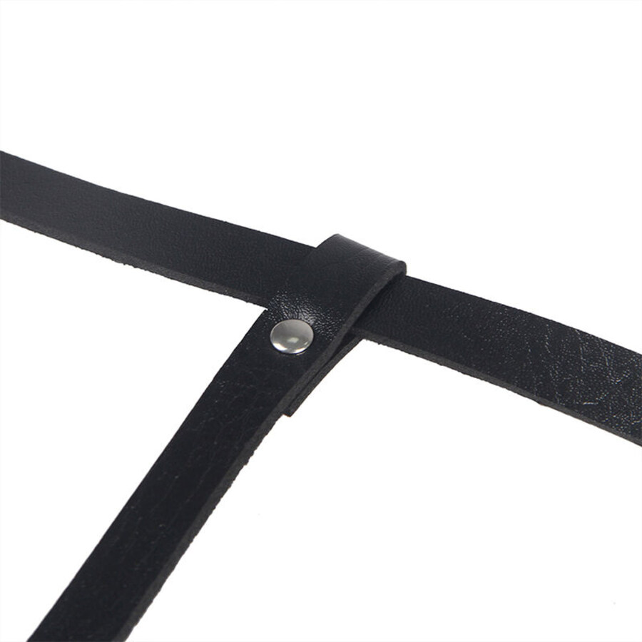 ARNÉS DE CUERPO CUERO NEGRO TALLA 7