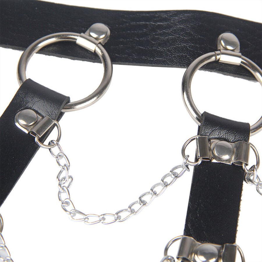 CHEST HARNESS LEATHER CHAINS N 5