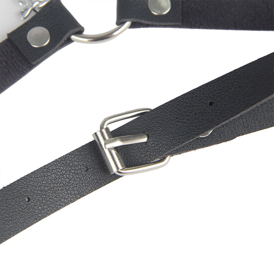 BELT SHAPED LEATHER HARNESS BLACK 7