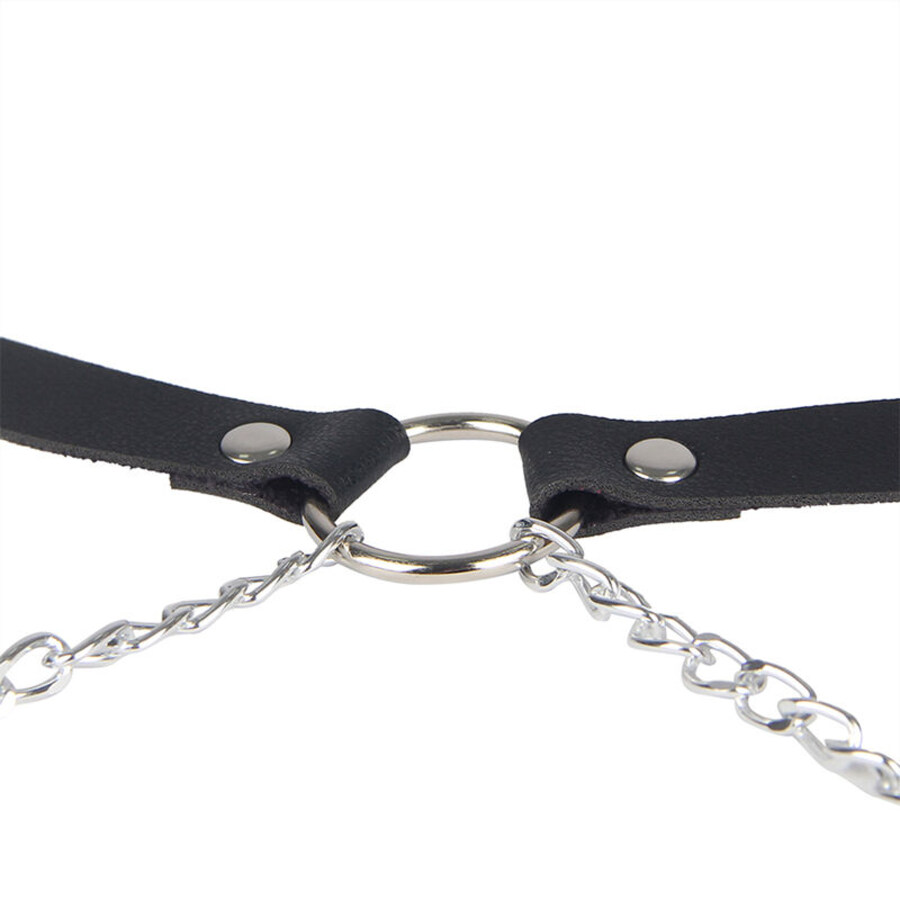 BELT SHAPED LEATHER HARNESS BLACK 8