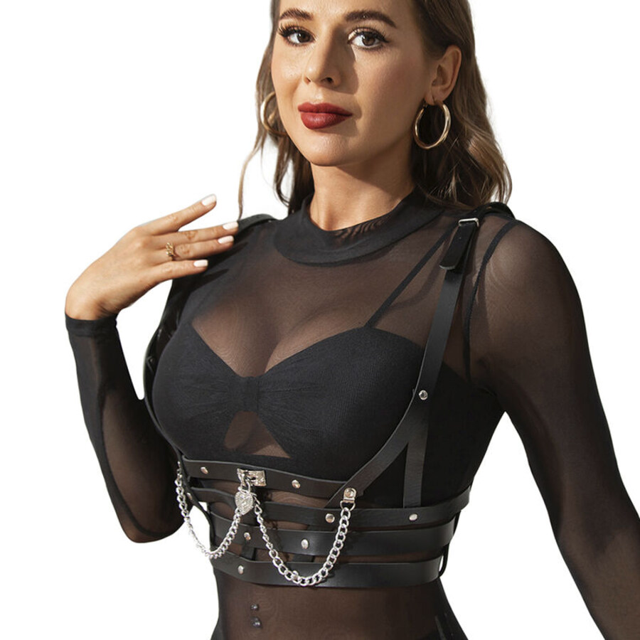 CORSET HARNESS WITH CHAIN DETAIL 2