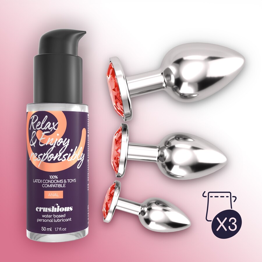 BIJOU ANAL WET TRAIN TRIO CRUSHIOUS VERMELHO BIJOU ANAL WET TRAIN TRIO CRUSHIOUS VERMELHO