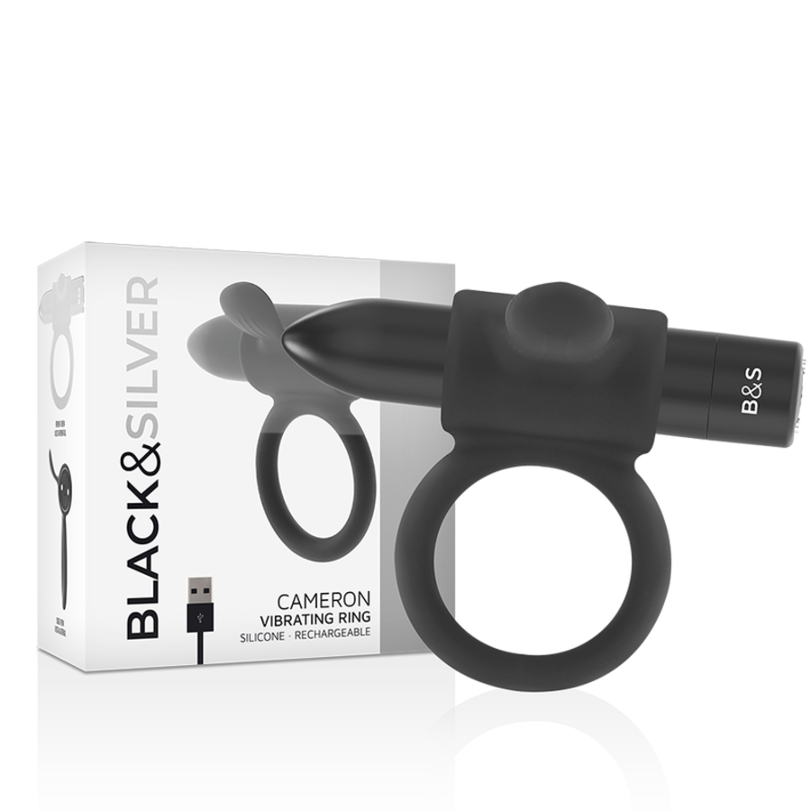 BLACK&SILVER - CAMERON ANILLO RECARGABLE NEGRO BLACK&SILVER - CAMERON ANILLO RECARGABLE NEGRO