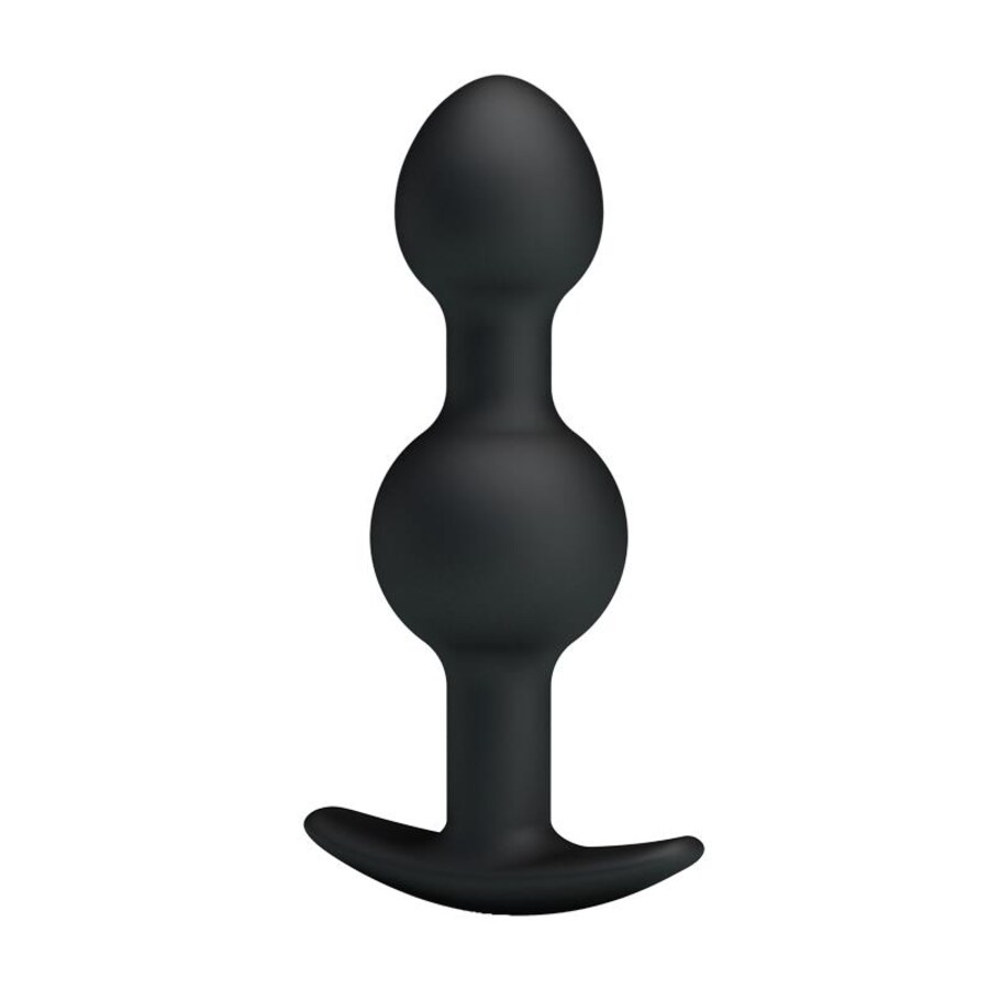 BOLAS ANALES SILICONA ESTIMULACION ESPECIAL 10.3 CM - NEGRO