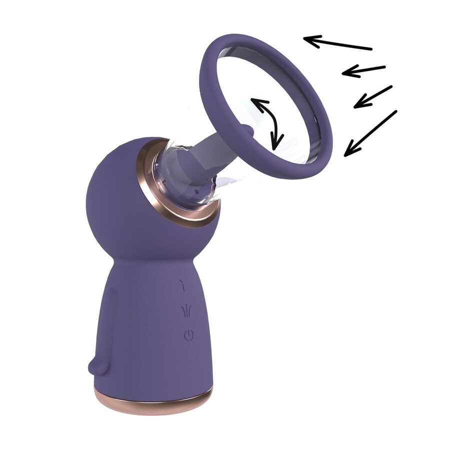 BOMBA PARA VULVA E SEIOS EXQUISITE ROXO PUMPED