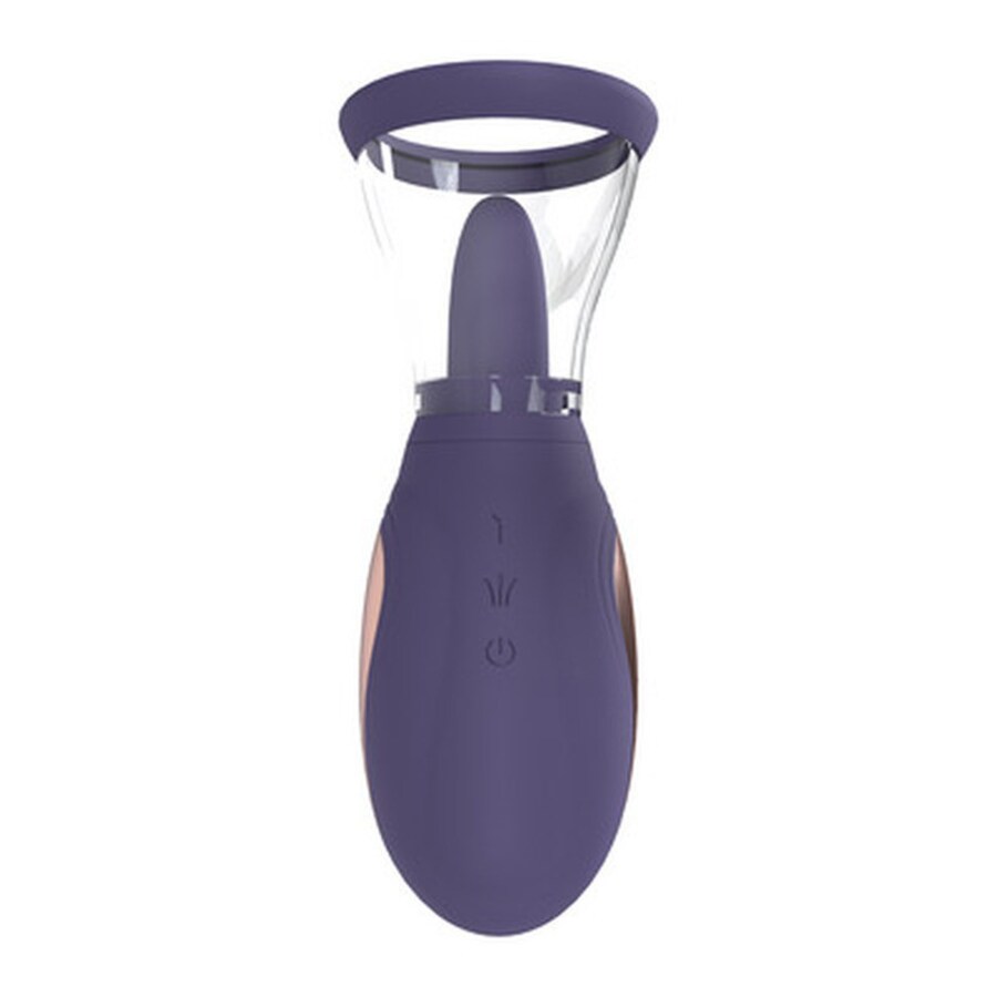 BOMBA RECARREGÁVEL PARA VULVA E SEIOS ENHANCE ROXO PUMPED