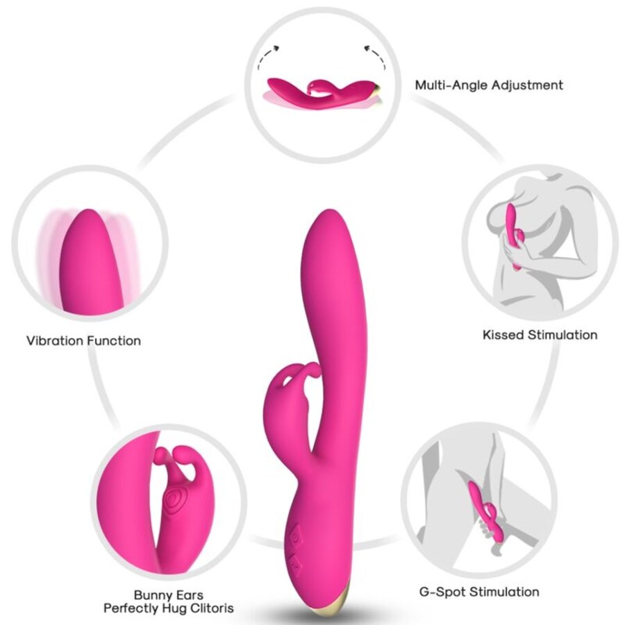 BONNIE RABBIT VIBRATOR FUCSIA 2