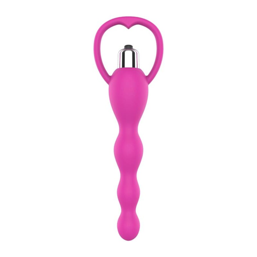 Cadena Anal con Vibración Rosa