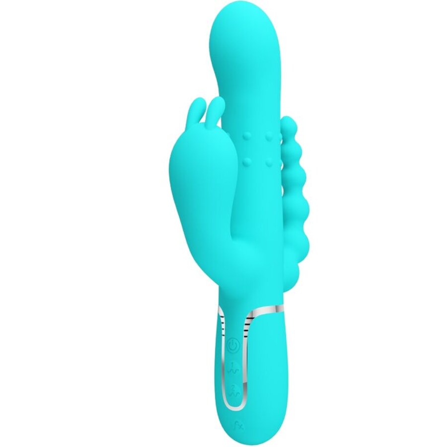 CAMMY 4 IN 1 MULTIFUNZIONE VIBRATORE TRIPLE RABBIT BLU CAMMY 4 IN 1 MULTIFUNZIONE VIBRATORE TRIPLE RABBIT BLU