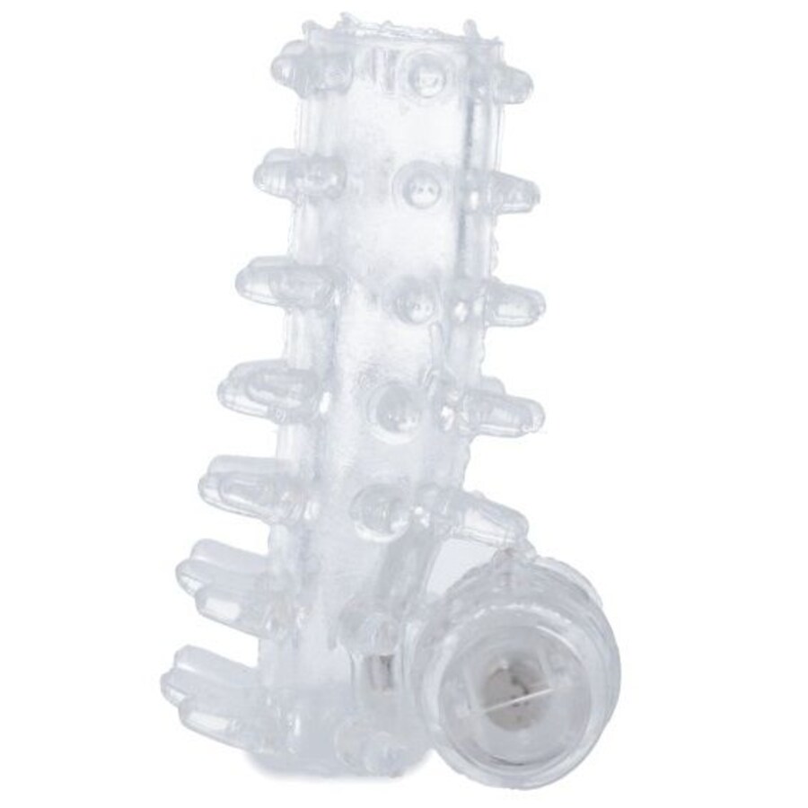 GAINE PÉNIS VIBRATEUR TRANSPARENT 3