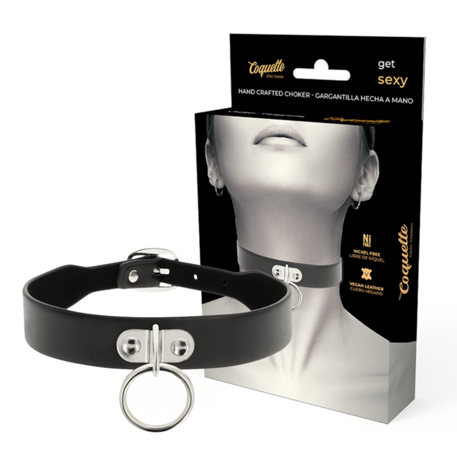 CHIC DESIRE - COLLAR CUERO VEGANO ACCESORIO WOMAN FETISH