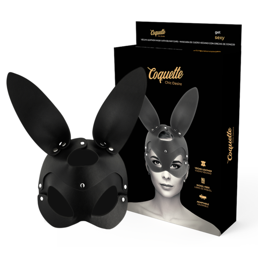 CHIC DESIRE - MASCHERA VEGANA IN PELLE CON ORECCHIE DI CONIG CHIC DESIRE - MASCHERA VEGANA IN PELLE CON ORECCHIE DI CONIG