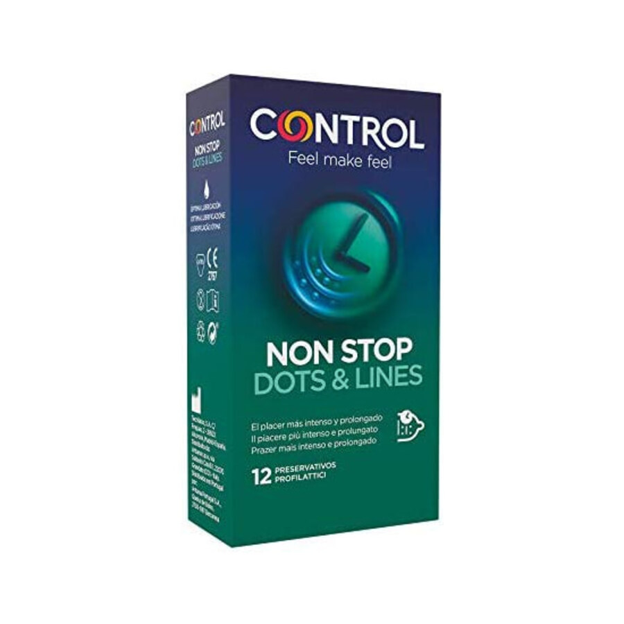 Control preservativos non spot punto y estrías - 12uds Control preservativos non spot punto y estrías - 12uds