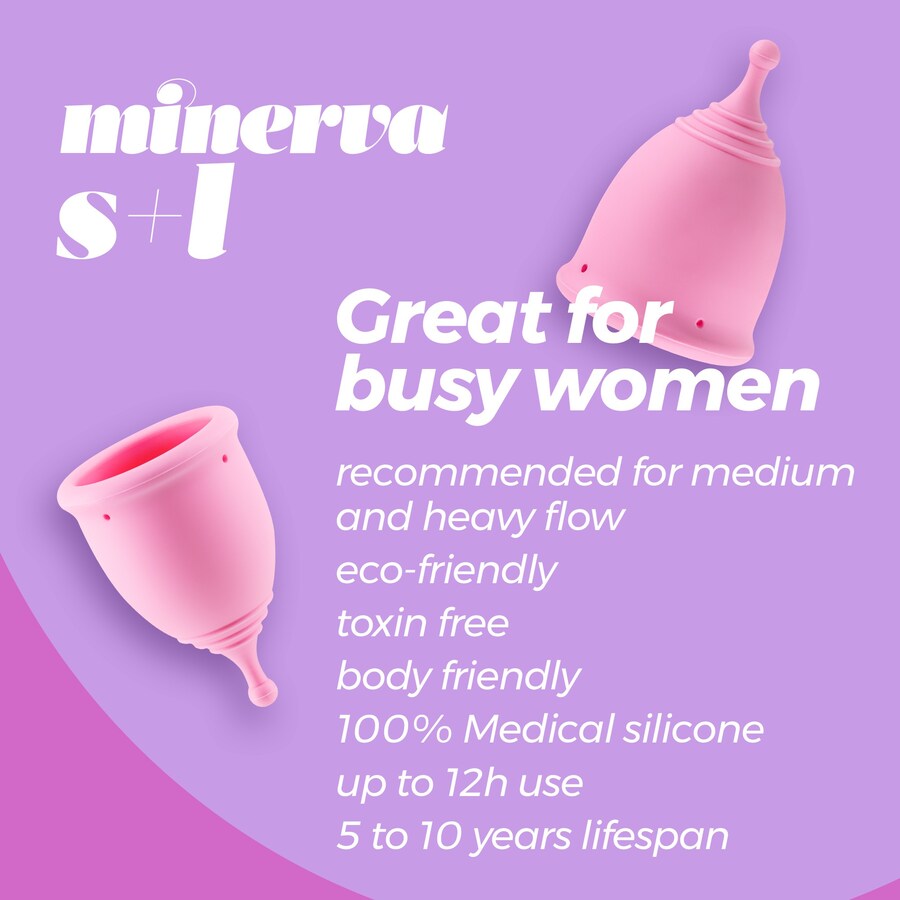 COPOS MENSTRUAIS MINERVA S + L 7