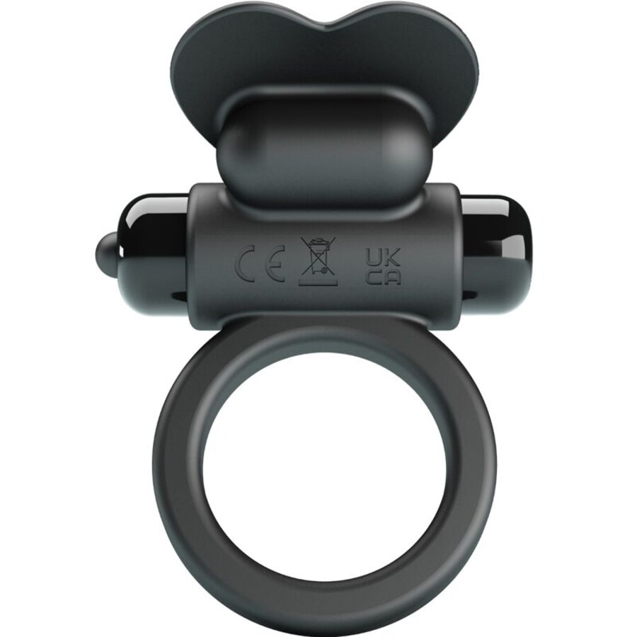 ANEL VIBRATÓRIO DEBONAIRE COELHO 10 VIBRAÇÕES PRETO