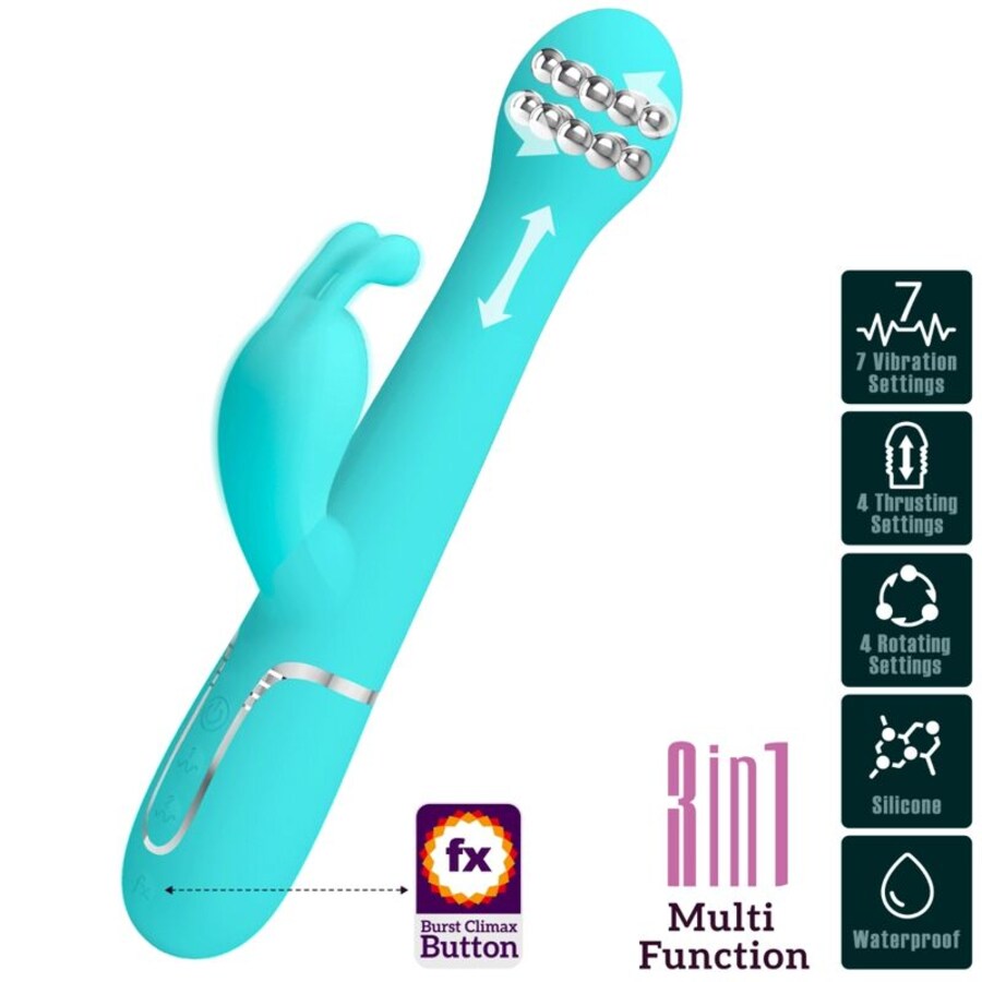 DEJON VIBROMASSEUR RABBIT 3 EN 1 M 10