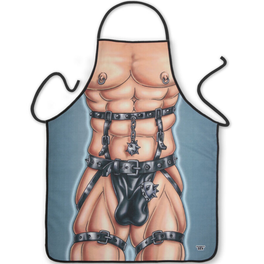 DIABLO PICANTE - DELANTAL SADO MASCULINO