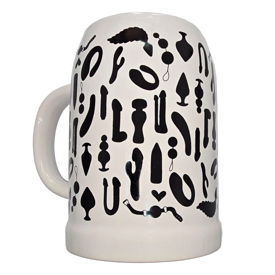 Taza para café con diseño de juguetes sexuales Taza para café con diseño de juguetes sexuales