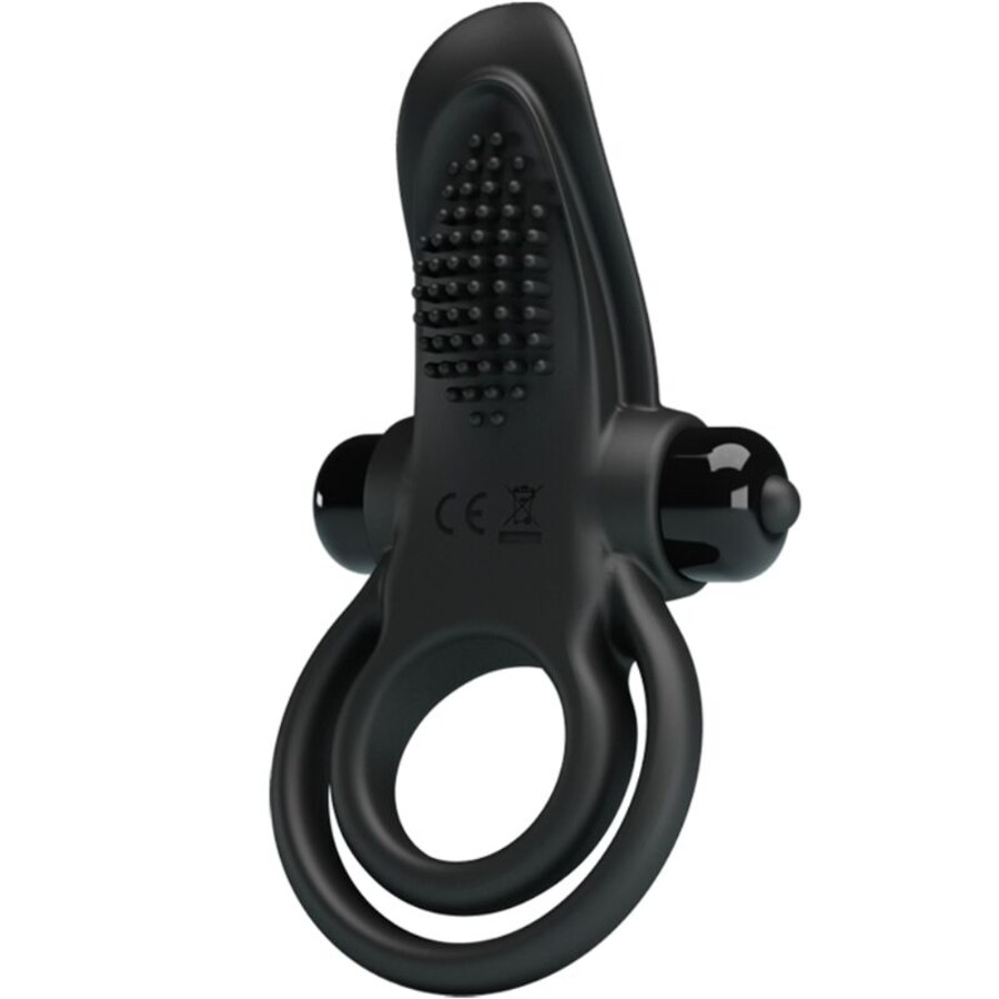 DOBLE ANILLO VIBRADOR + ESTIMULADOR CLÍTORIS 10 VIBRACIONES