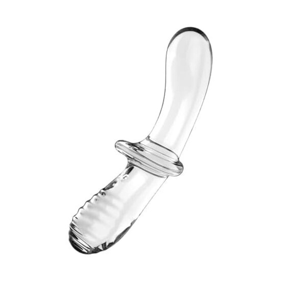 DILDO DE CRISTAL DUPLO TRANSPARENTE DILDO DE CRISTAL DUPLO TRANSPARENTE