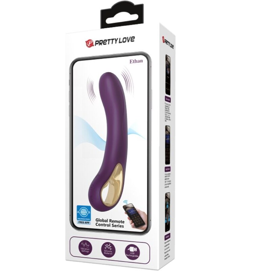 ETHAN VIBRADOR RECARREGÁVEL LILÁS 16