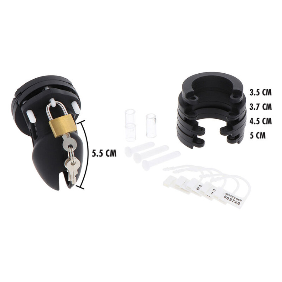 EXTREME CHASTITY CAGE SILI 3