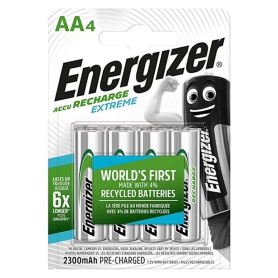 BATTERIE RECHARGEABLE EXTREME HR6 AA 2300mAh 4 UNITÉ BATTERIE RECHARGEABLE EXTREME HR6 AA 2300mAh 4 UNITÉ