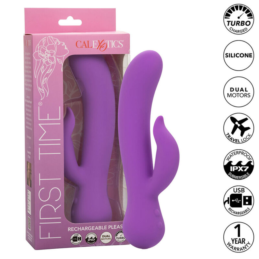 FIRST TIME VIBRADOR COMPLACIENTE RECARGABLE MORADO FIRST TIME VIBRADOR COMPLACIENTE RECARGABLE MORADO
