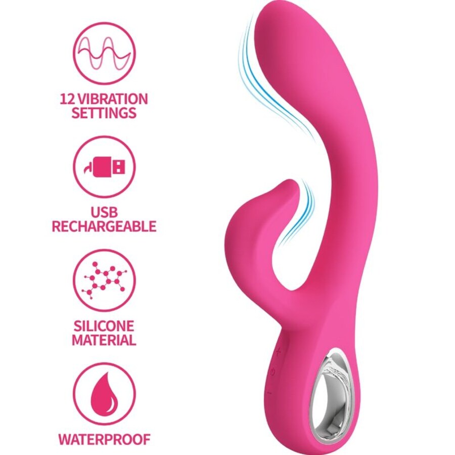 FRITZ VIBRADOR RABBIT 12 VIBRACIONES ROSA FRITZ VIBRADOR RABBIT 12 VIBRACIONES ROSA