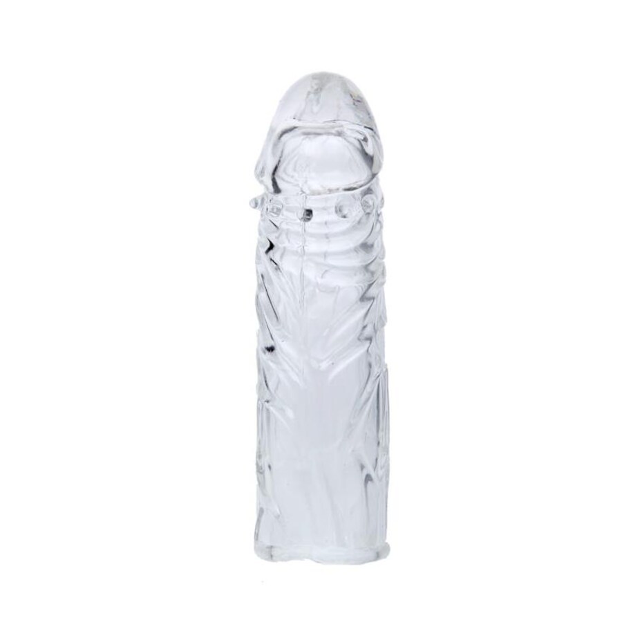 FUNDA ROSA PENE SILICONA ESTIMULANTE 13CM