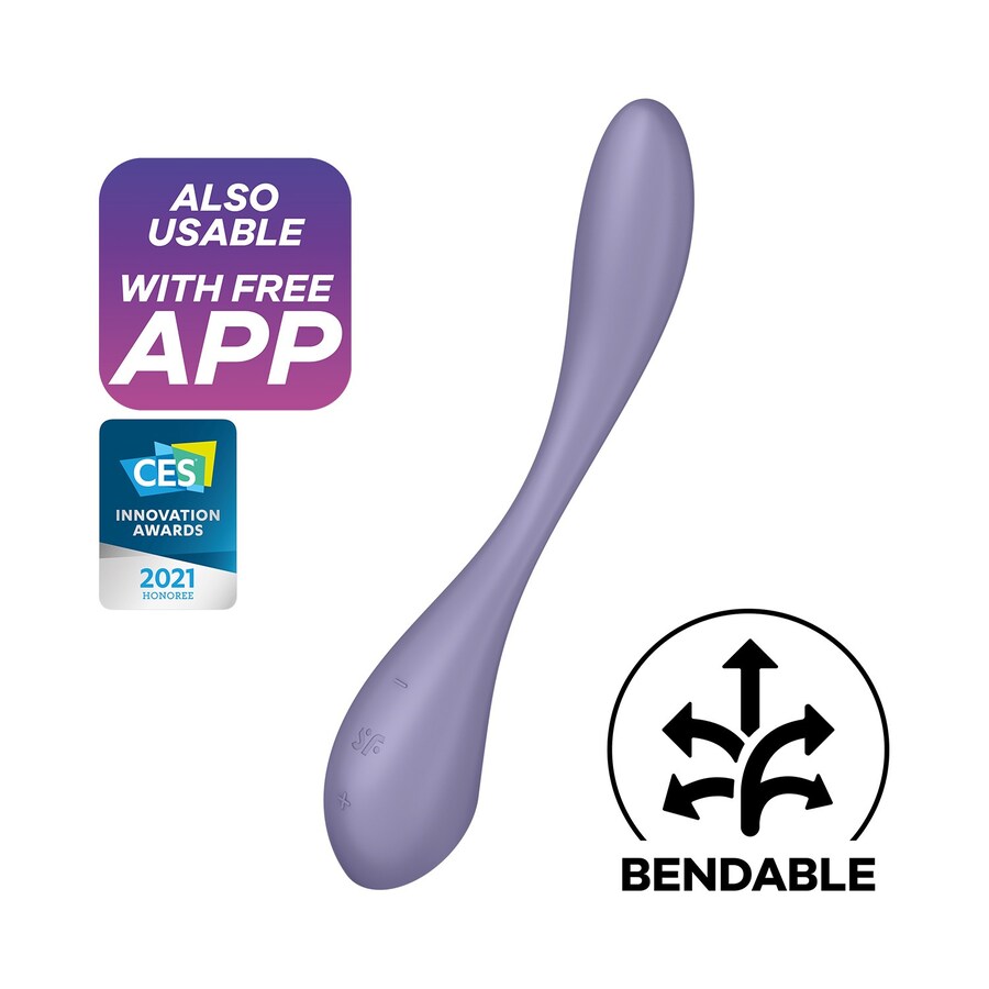 G-Spot Flex 5+ Multi Vibrador con Satisfyer Connect APP Lila