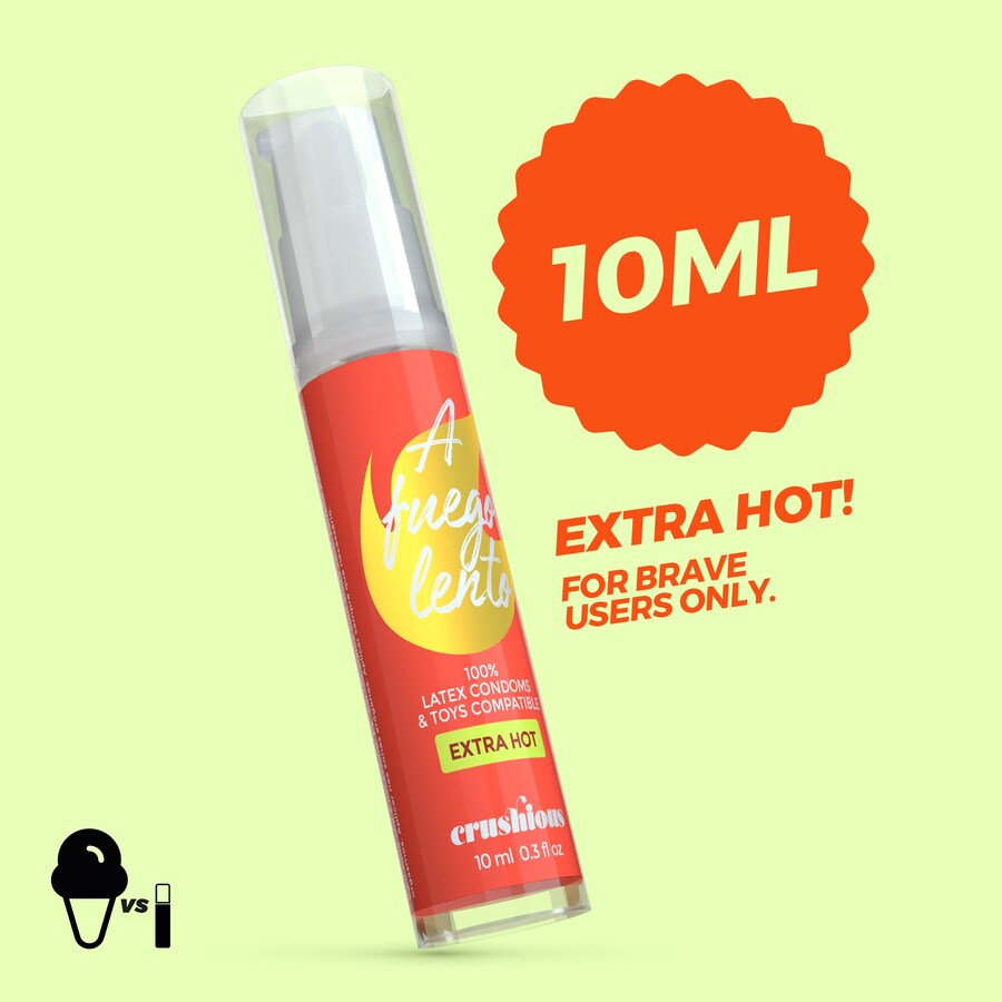 GEL LUBRIFICANTE A FUEGO LENTO DE EFEITO CALOR CRUSHIOUS 10M GEL LUBRIFICANTE A FUEGO LENTO DE EFEITO CALOR CRUSHIOUS 10M