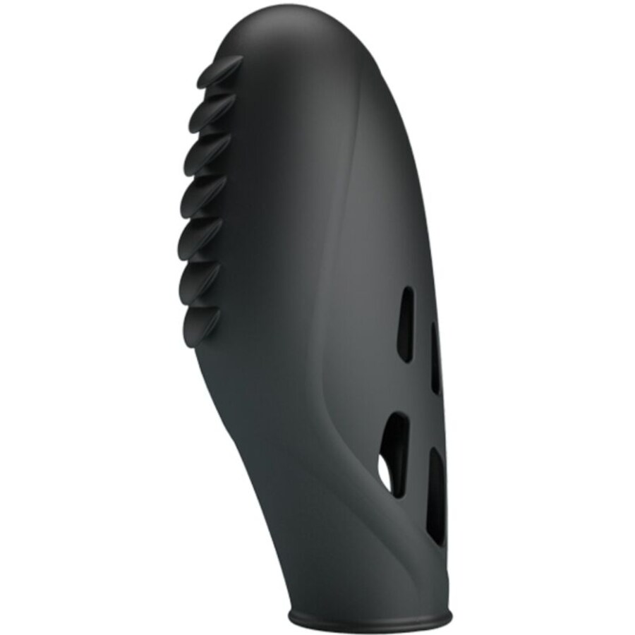 VIBRATORE DA DITO IN SILICONE GILO NERO