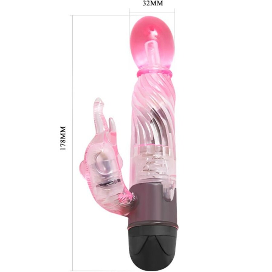 VIBRATORE CON RABBIT ROSA 3