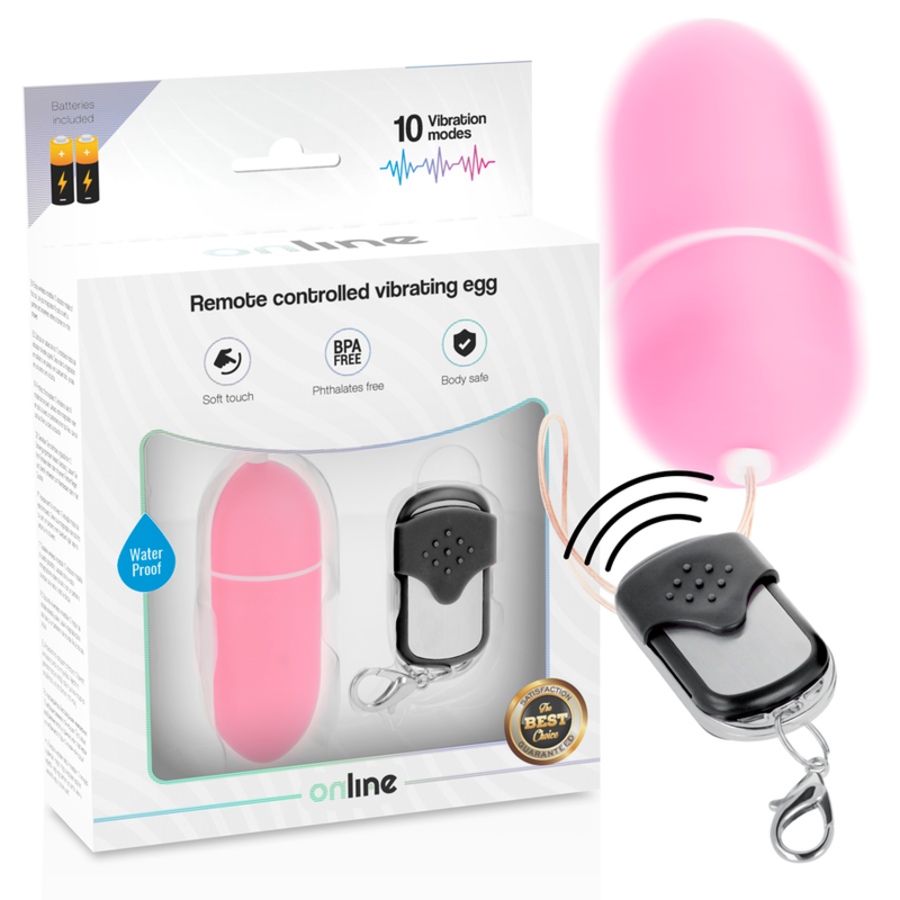 HUEVO VIBRADOR CONTROL REMOTO L ROSA nº1 HUEVO VIBRADOR CONTROL REMOTO L ROSA nº1
