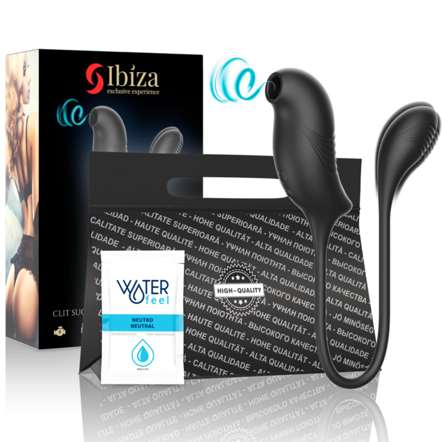IBIZA - STIMOLATORE MAGICO PER CLITORIDE CON ASPIRAZIONE E V
