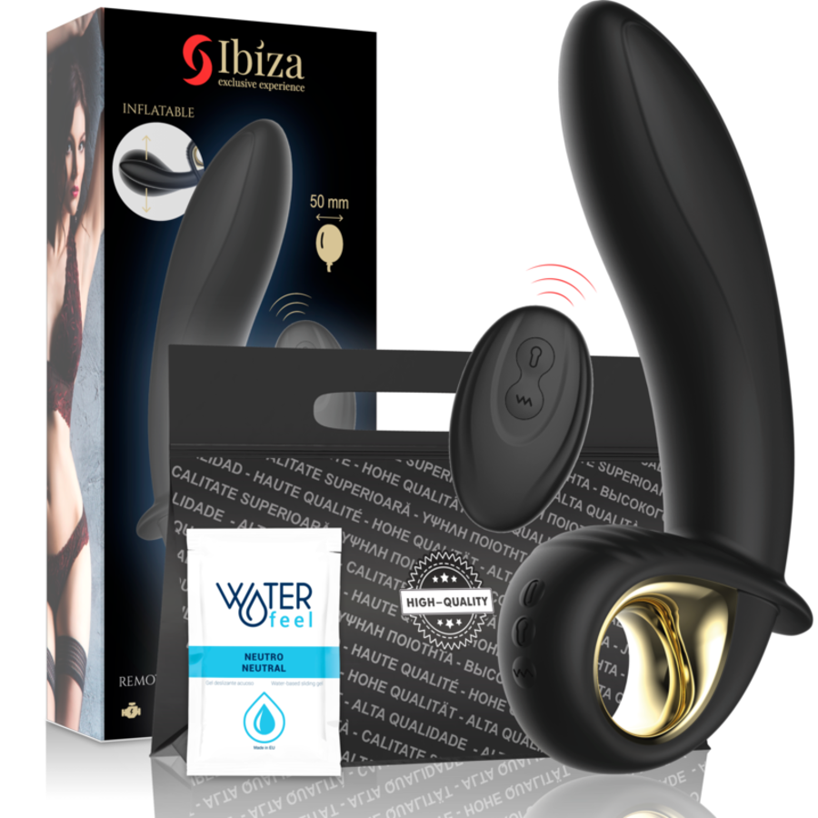 IBIZA - VIBRATEUR ANAL/VAGINAL GONFLABLE PUISSANT TÉLÉCOMMAN IBIZA - VIBRATEUR ANAL/VAGINAL GONFLABLE PUISSANT TÉLÉCOMMAN