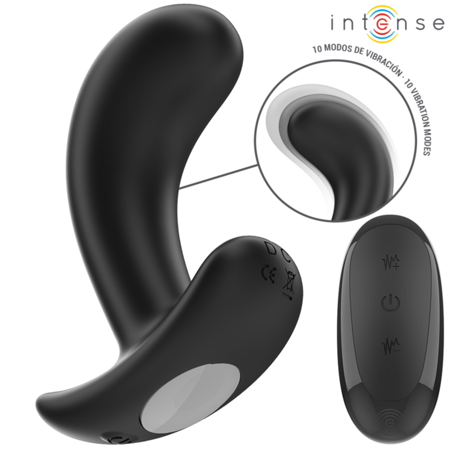 INTENSE - CHANDLER PLUG ANAL 10 VIBRACIONES NEGRO CONTROL RE
