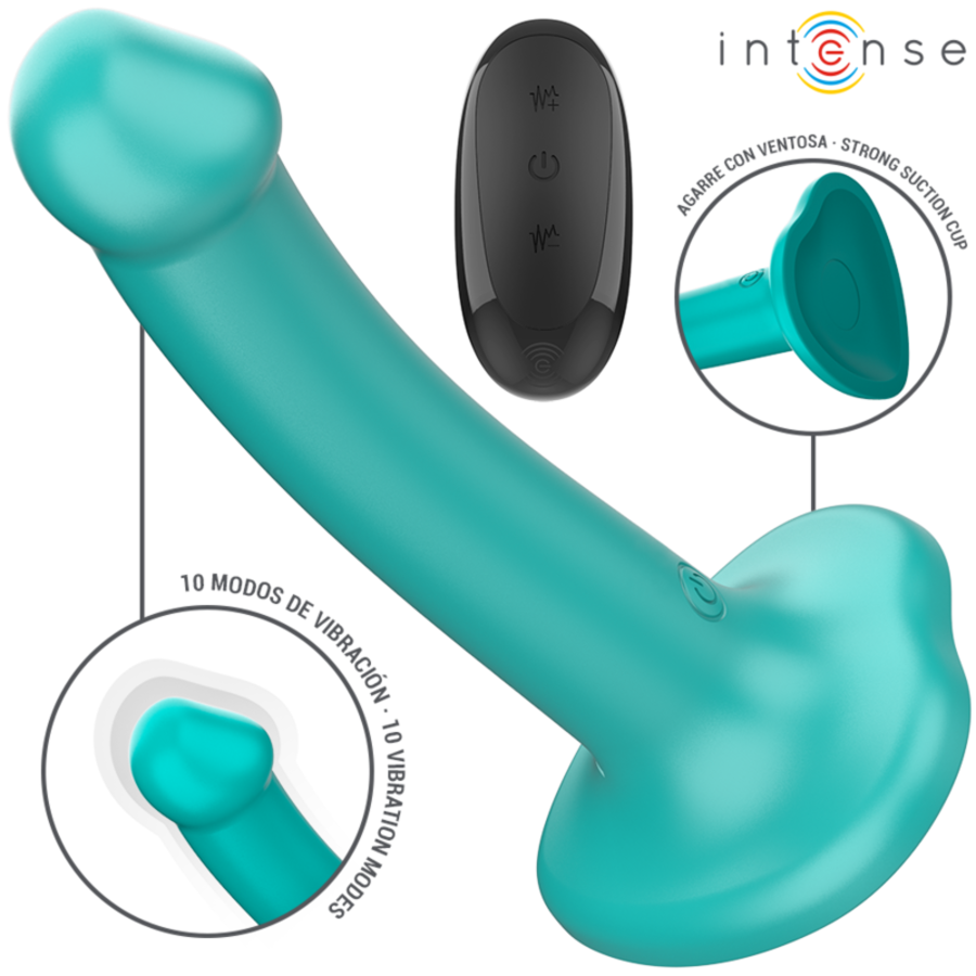 INTENSE - KATIE VIBRADOR CON VENTOSA 10 VIBRACIONES AZUL OSC