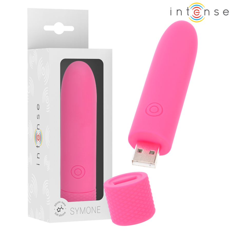 INTENSE - SYMONE BALA VIBRADORA RECARGABLE POR USB 8 VIBRACI